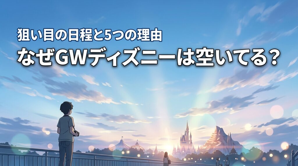 ゴールデンウィークのディズニーがなぜ空いてるのか？5つの理由と狙い目の日程を公開