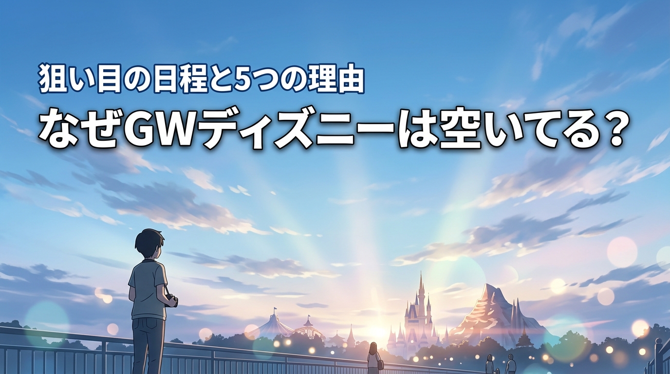 ゴールデンウィークのディズニーがなぜ空いてるのか？5つの理由と狙い目の日程を公開