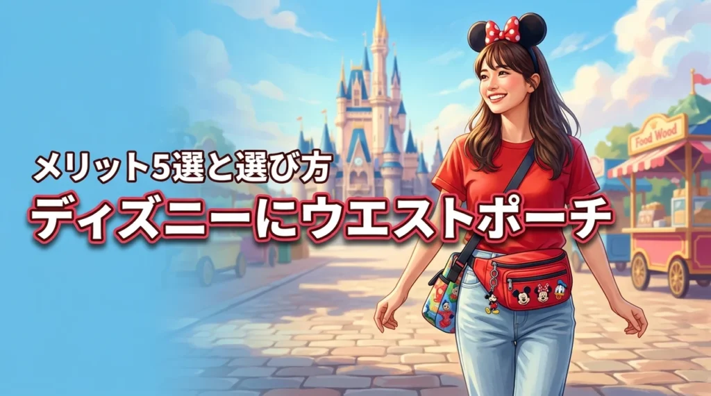 ディズニーにウエストポーチで行くメリット5選！ボディバッグ派も納得の選び方